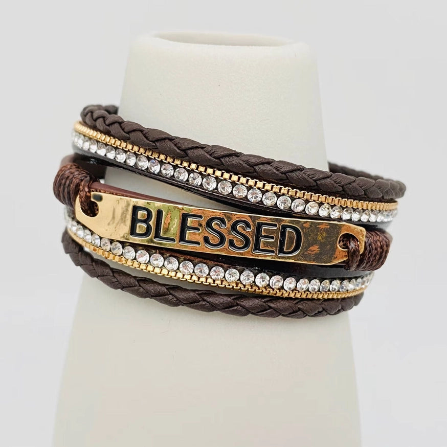 Blessed Multi-Layer Leather Bracelet