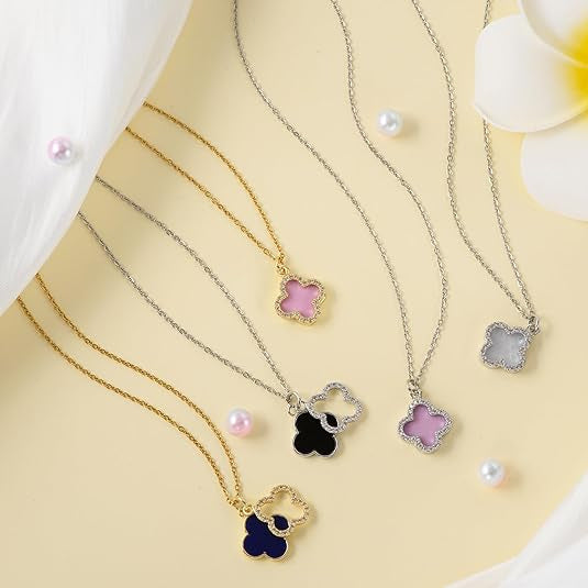 Gold Plated Four Leaf necklace
