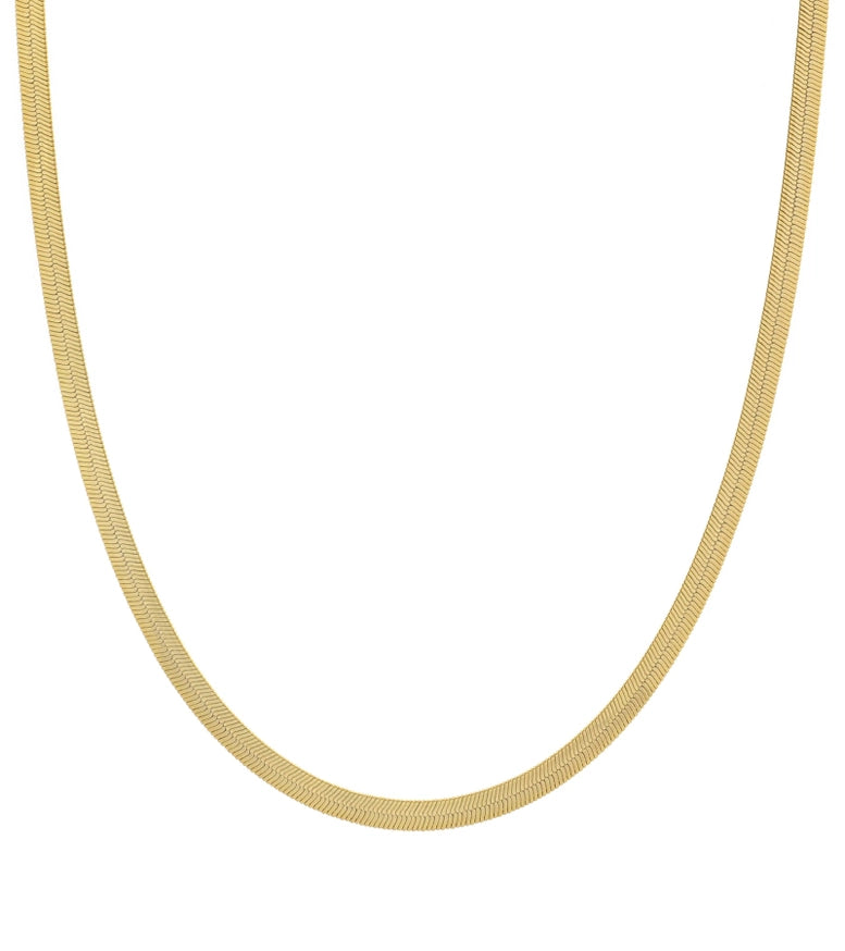 Herringbone Chain Necklace | 18K Gold Filled