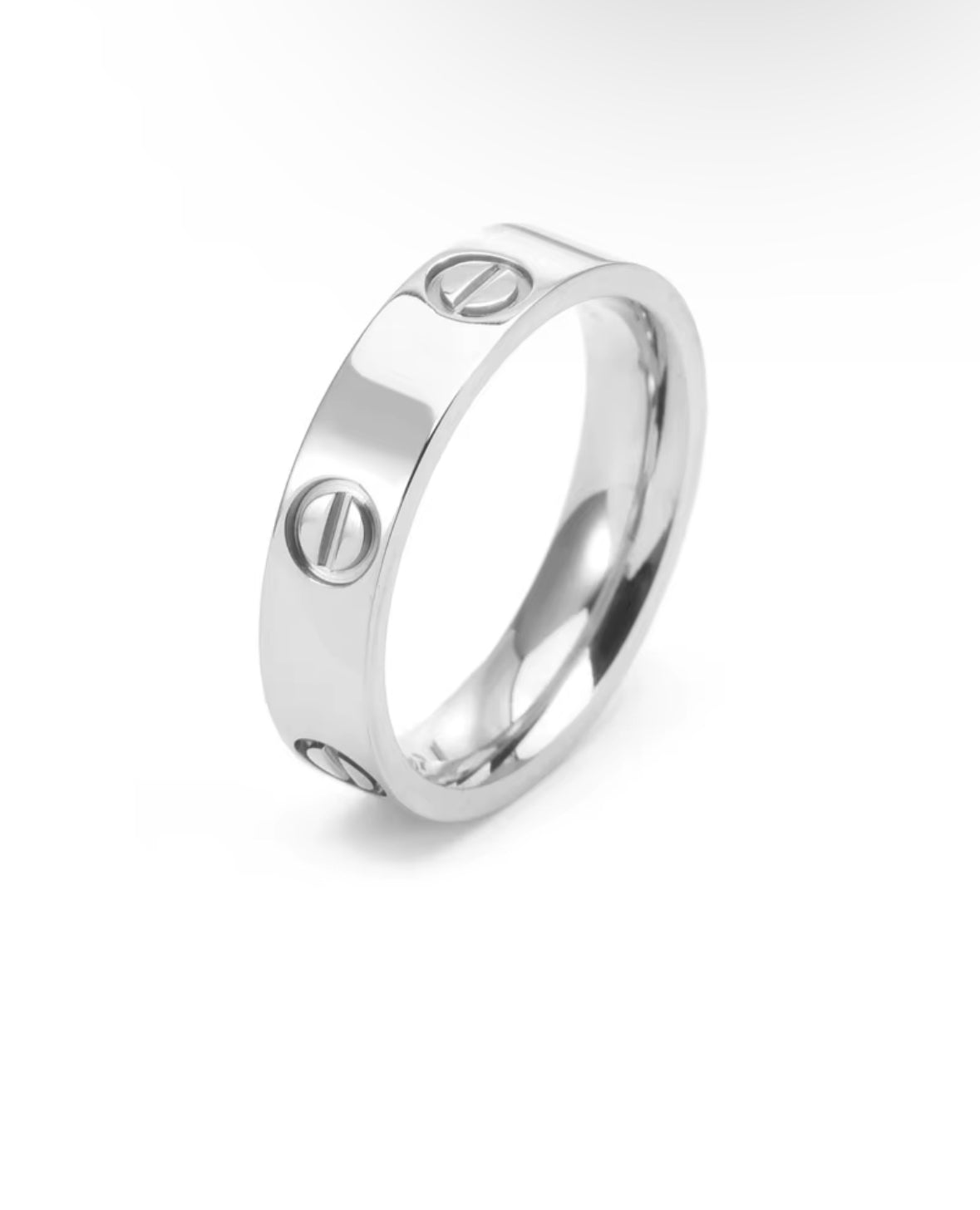 Love Ring Non-Tarnish Stainless Steel 18K Gold Plated